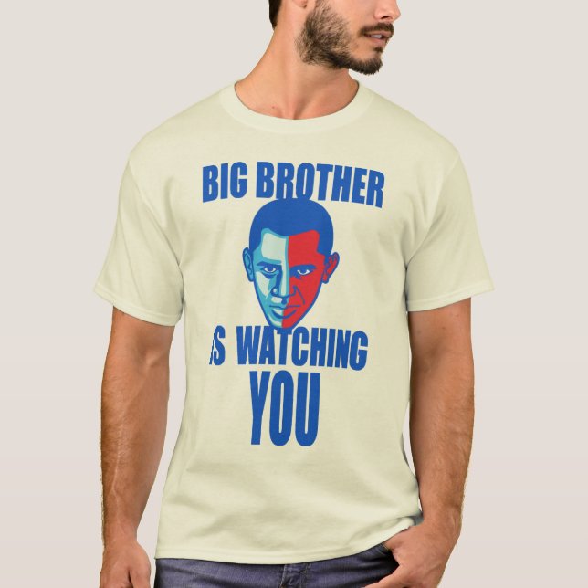 Camiseta Hermano mayor le está mirando (versión de Barack (Anverso)