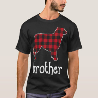 Camiseta Hermano Navidades Pastores Australianos Red Plaid