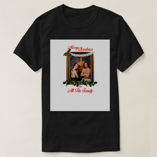 Camiseta Hermano Ninjas Feliz Navidad De Toda La Familia (Diseño del anverso)