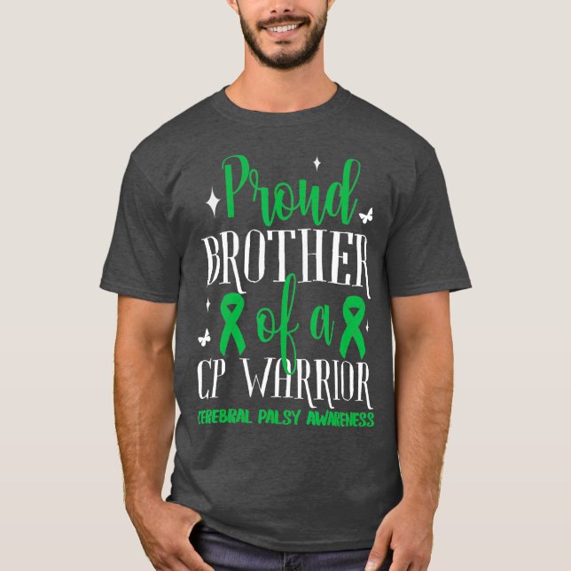 Camiseta Hermano Orgulloso Conciencia sobre la parálisis ce (Anverso)