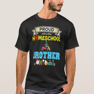Camiseta Hermano Orgulloso de Homeschool de Regreso a la Es