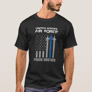 Camiseta Hermano Orgulloso De La Fuerza Aérea De Ee.Uu.