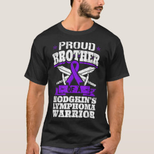 Camiseta Hermano Orgulloso De Un Guerrero De Linfoma Hodgki