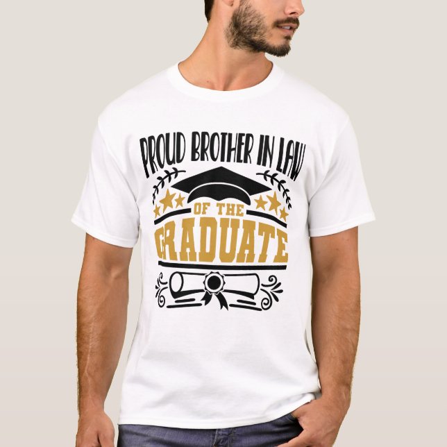 Camiseta Hermano Orgulloso En Derecho Del Graduado (Anverso)