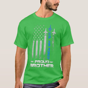 Camiseta Hermano Orgulloso Fuerza Aérea de EE.UU. Stars Air