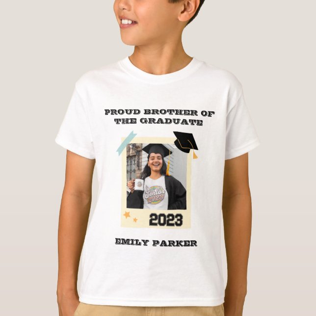 Camiseta Hermano orgulloso graduado - Personalizar ahora ca (Anverso)