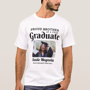 Camiseta Hermano Orgulloso Personalizado de Graduado 2026