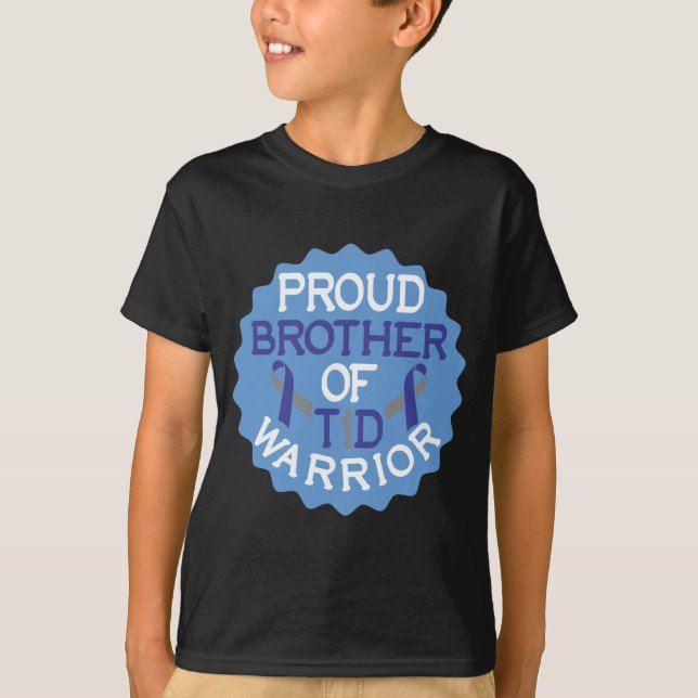 Camiseta Hermano orgulloso sabe sobre diabetes guerrero dia (Anverso)