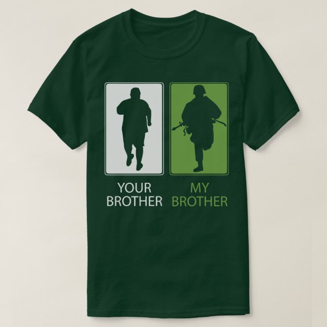 Camiseta Hermano Orgulloso TShirt o regalar a tu hermano mi (Diseño del anverso)