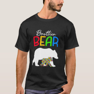 Camiseta Hermano Oso Lindo Conciencia del Autismo Familia A