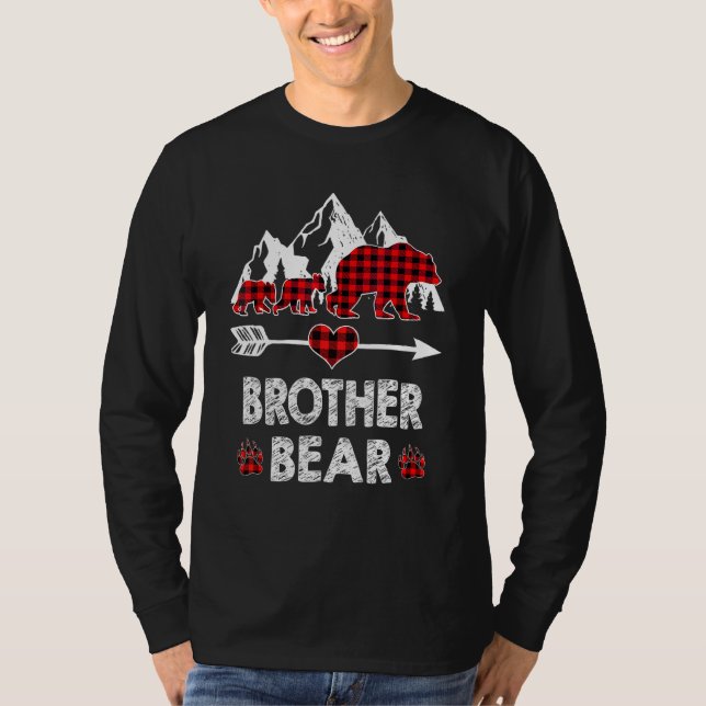 Camiseta Hermano Oso Red Búfalo Tocado Hermano Oso Pajam (Anverso)