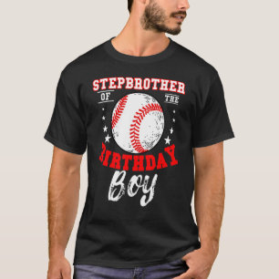 Camiseta Hermano Partero Del Tema Del Bda De Béisbol Birthd