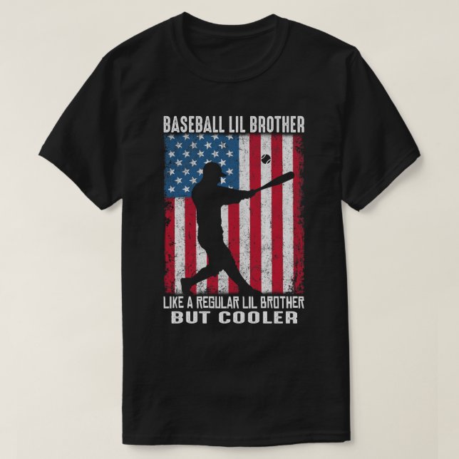Camiseta HERMANO PEQUEÑO De Béisbol Como HERMANO LIL Regula (Diseño del anverso)