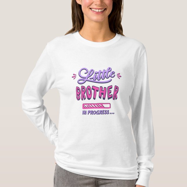 Camiseta Hermano pequeño en progreso (Anverso)