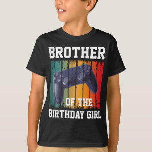 Camiseta hermano personalizado de la chica cumpleañera juga