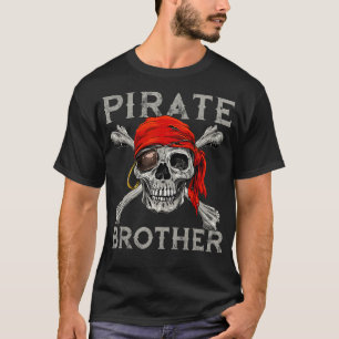 Camiseta Hermano Pirata Shirt Jolly Roger Skull Crossbone