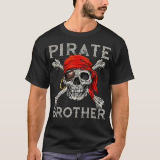 Camiseta Hermano Pirata Shirt Jolly Roger Skull Crossbone