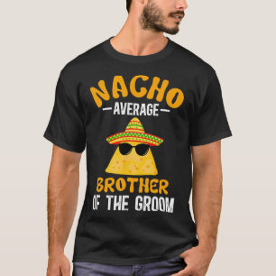 Camiseta Hermano promedio del novio divertido del novio B
