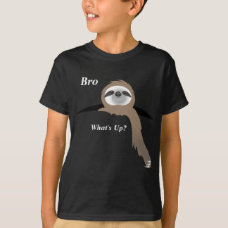 Camiseta Hermano, ¿Qué pasa? Perezoso colgando afuera muscu