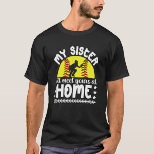 Camiseta Hermano Receptor de Softbol Hermano Divertido de u