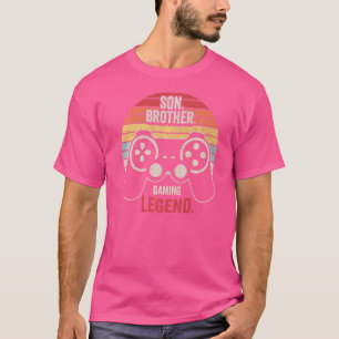 Camiseta Hermano Retro Hermano Gaming Legend Gaming Gamer N