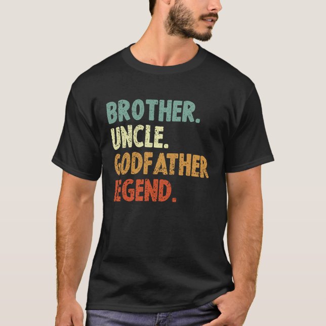 Camiseta Hermano retro vintage tío padrino tíos (Anverso)