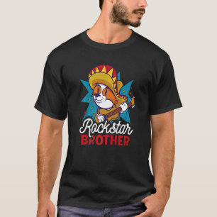 Camiseta Hermano Rockstar con un perro para el hermano