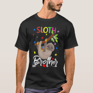 Camiseta Hermano rompecabezas perezoso lindo conciencia del