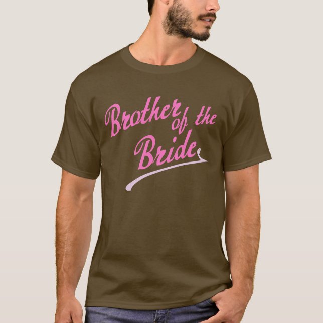 Camiseta Hermano rosa de la novia