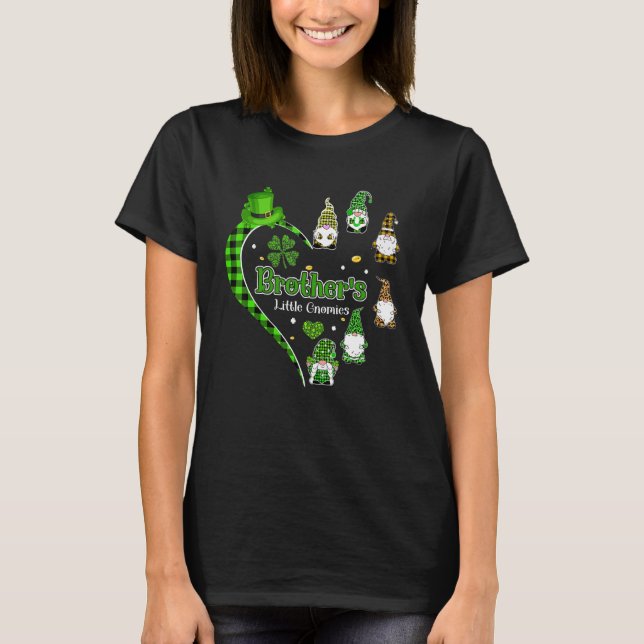 Camiseta Hermano S Pequeños Gnomies Cute Gnomes Heart St Pa (Anverso)