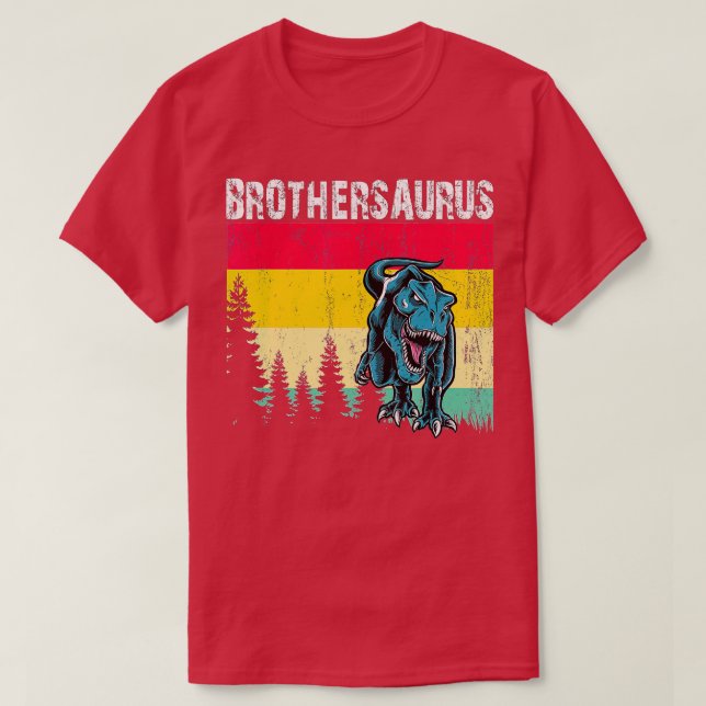 Camiseta Hermano Saurus Gran Hermano T-Rex Dinosaurio re gé (Diseño del anverso)