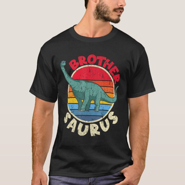 Camiseta Hermano Saurus I Brachiosaurus Diplodocuments I Fa (Anverso)