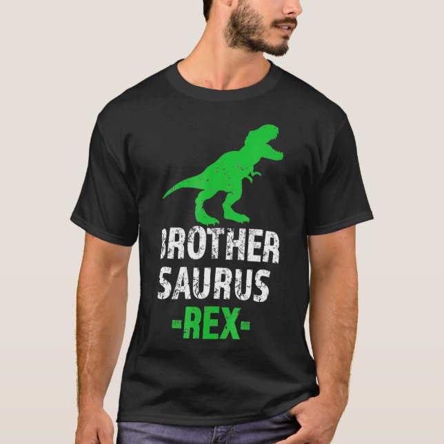 Camiseta Hermano Saurus Rex Funny Dinosaur T-Rex Bro (Anverso)