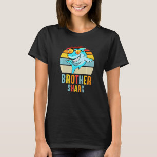 Camiseta Hermano Shark Vintage Retro Pajamas Shark Padre'