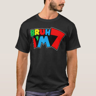 Camiseta Hermano soy 7 es mi cumpleaños número 7 Siete años