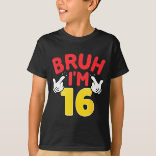 Camiseta Hermano Soy Regalos De 16 Años Chicos Chicas Es Mi