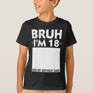 Camiseta Hermano Soy Regalos De 18 Años Cumpleaños Chico Se