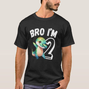 Camiseta Hermano soy un cocodrilo de 2 años Cumpleaños infa