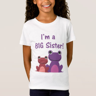 Camiseta Hermano T (púrpura/rosa) de la rana grande de la