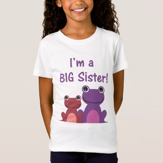 Camiseta Hermano T (púrpura/rosa) de la rana grande de la (Anverso)
