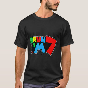 Camiseta Hermano, tengo 7 años, es mi cumpleaños número 7,