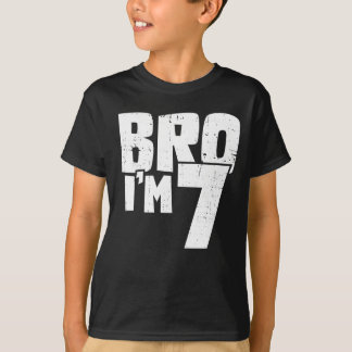 Camiseta Hermano, tengo 7 años por niño o Chica