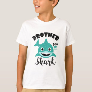 Camiseta Hermano Tiburón regalo bebé a juego de diseño d
