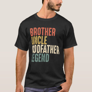 Camiseta Hermano Tío Padrino Leyenda Navidades De Dios