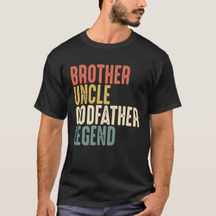 Camiseta Hermano Tío Padrino Leyenda Navidades De Dios