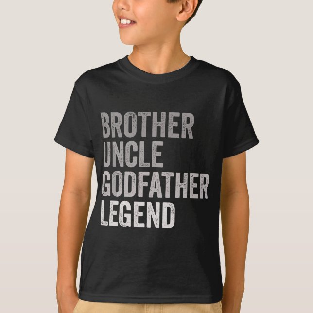 Camiseta Hermano Tío Padrino Leyenda Para Un Mejor Favorito (Anverso)