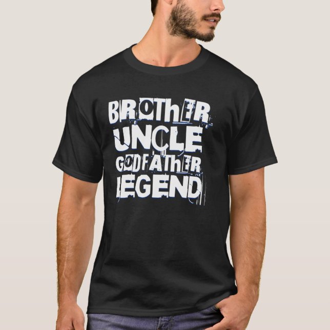 Camiseta Hermano Tío Padrino Leyenda Tío Favorito Fami (Anverso)