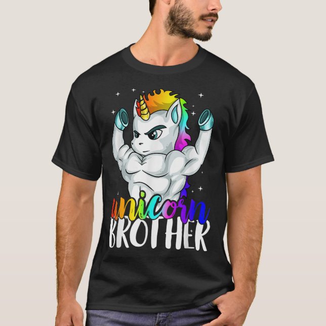 Camiseta Hermano Unicornio hermano hermano hermano mayor Ch (Anverso)