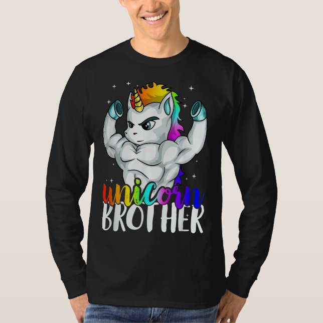 Camiseta Hermano Unicornio hermano hermano hermano mayor Ch (Anverso)