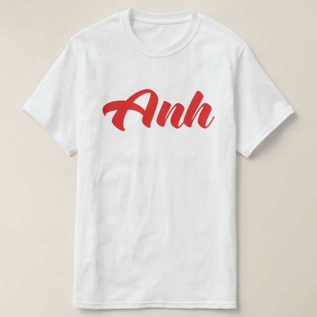 Camiseta Hermano Vietnamita - Anh ~ Tien Viene Idioma (Diseño del anverso)